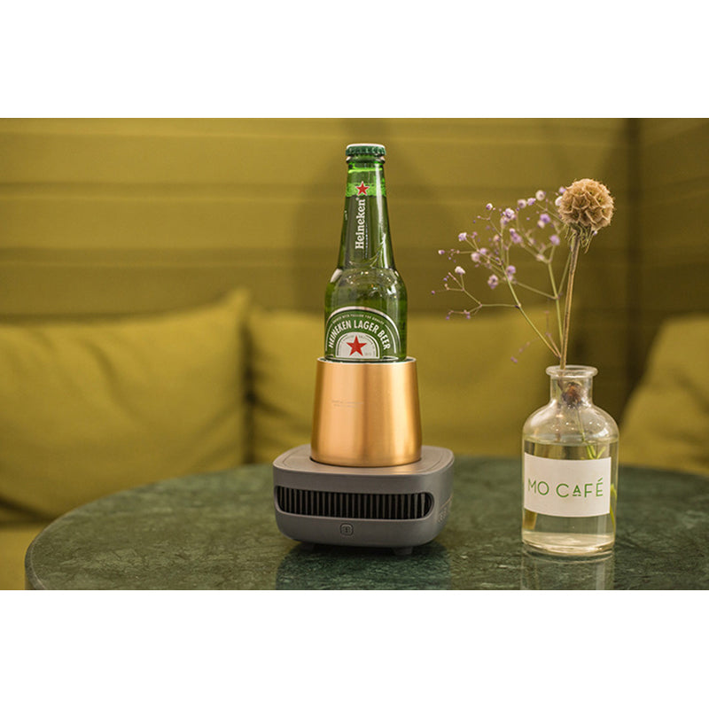 Smart Beverage Cooler Cup Fast Cooler Electric Cooling Mug Mini Desktop  Refrigerator for Cola Wine Portable
